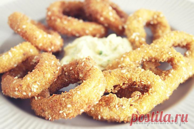 Кольца кальмара в кляре ♥ Кальмары фри