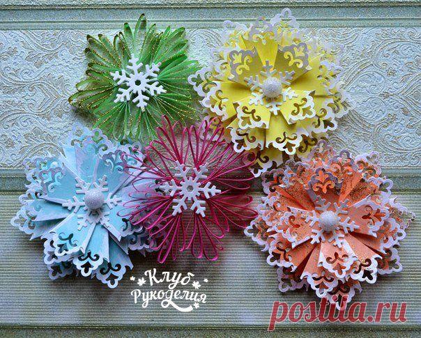 Снежинки-подвески :) / Рукоделие