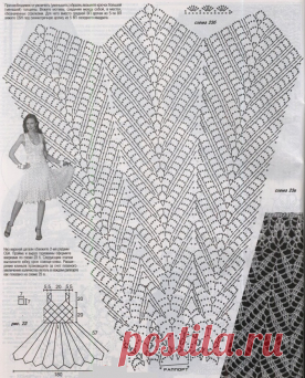 Связать белое платье