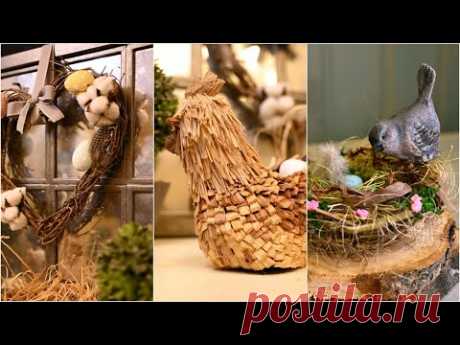 Поделки к Пасхе из природных материалов / DIY Пасхальный декор