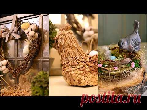 Поделки к Пасхе из природных материалов / DIY Пасхальный декор