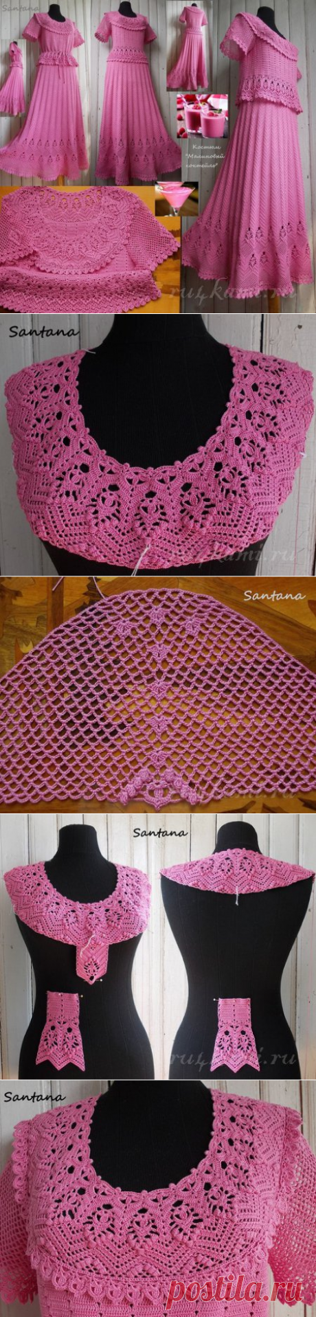 КОСТЮМ &quot;МАЛИНОВЫЙ КОКТЕЙЛЬ&quot; от Santana-crocheting » Сайт &quot;Ручками&quot; - делаем вещи своими руками