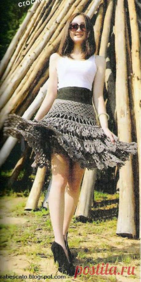 Юбка с оборками.