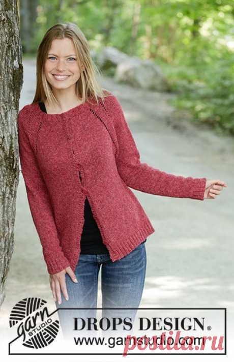 Кардиган Raspberry Delight

Размеры: S - M - L - XL - XXL - XXXL
Вам потребуется: пряжа DROPS SKY от Garnstudio 250-300-300-350-400-400 гр. цвет 09, красный; чулочные и круговые спицы (40 и 80 см) № 4.5 мм; чулочные и круговые спицы (80 см) № 3.5 мм для резинки; 6-6-6-7-7-7 пуговиц.

Плотность вязания: 20 п. х 26 р. лицевой гладью = 10 x 10 см.

Платочная вязка (поворотными рядами): 1 платочный ряд = 2 ряда лицевых петель.

Бесплатное описание в источнике

#спицы #круглая_...
