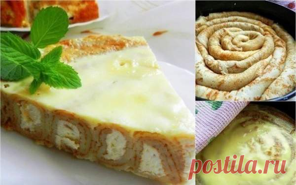Блинный пирог - Простые рецепты Овкусе.ру