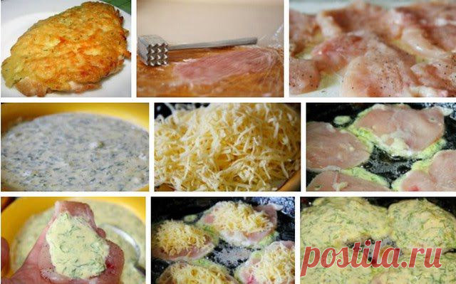 Все Рецепты Интернета: Куриные отбивные с сыром