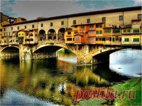 жилой мост в понте веккьо во флоренции