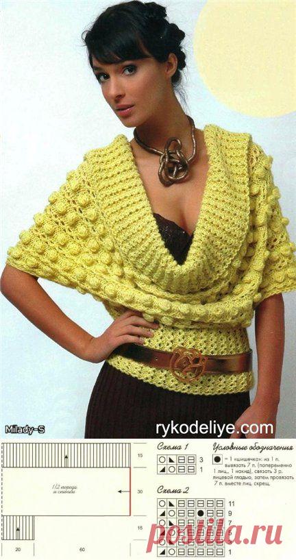 Очаровательный джемпер цвета меда