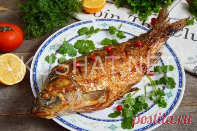 Карп в сметане в духовке. Пошаговый рецепт с фото - Кушать нет