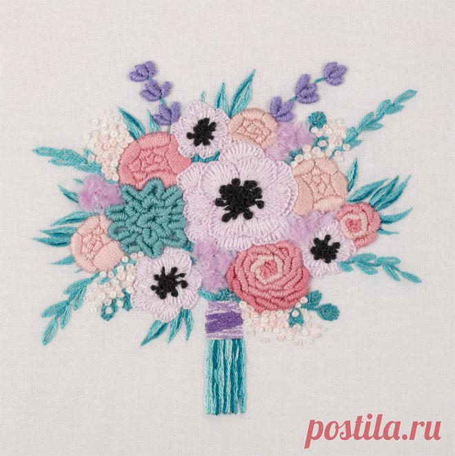 Набор для вышивания крестом PANNA Свадебный букет