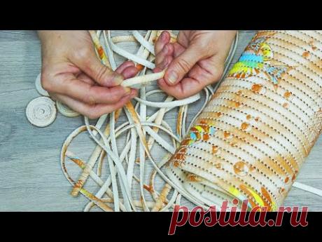 I took the rest of the rug and made a useful thing, even unnecessary trash can be used for crafts! - YouTube