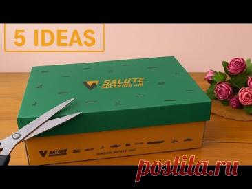 ♻️ 5 Creative and Budget-Friendly DIY Ideas You Can Make Using Just a Simple Shoebox ✂️📦✨