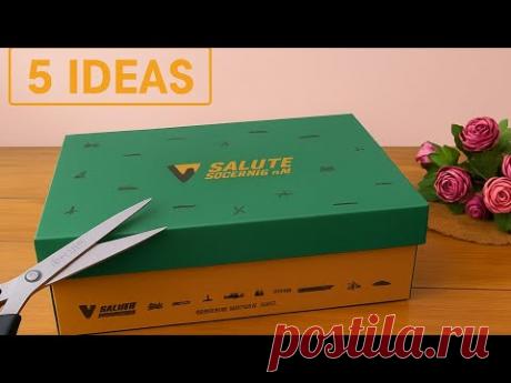 ♻️ 5 Creative and Budget-Friendly DIY Ideas You Can Make Using Just a Simple Shoebox ✂️📦✨