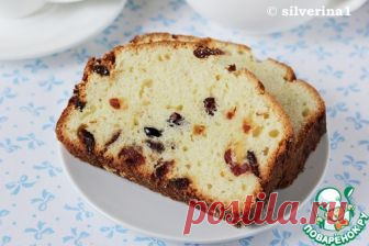 Творожный кекс с апельсином и клюквой – кулинарный рецепт