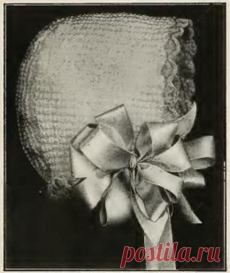 Капот Pattern Бабушкин Книга »Вязание Младенца с крючком Трим