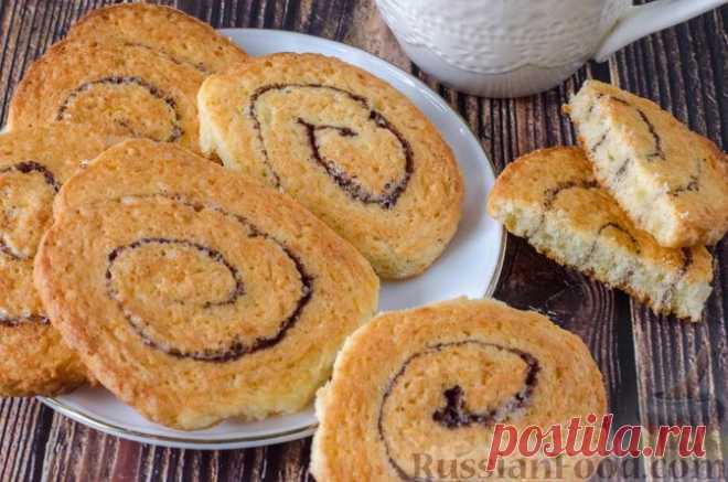 Рецепт: Творожное печенье с корицей на RussianFood.com