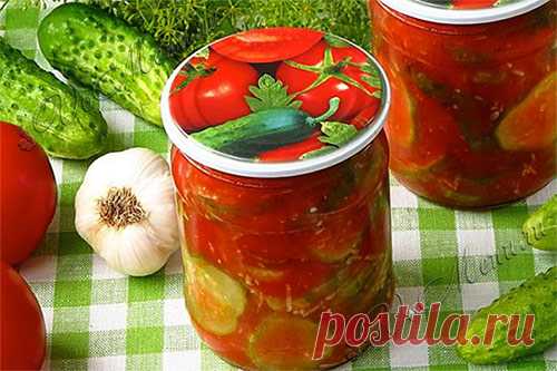 Огурцы в томатной заливке на зиму