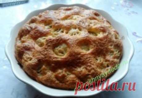 заливной пирог с фрикадельками  | Домашняя еда