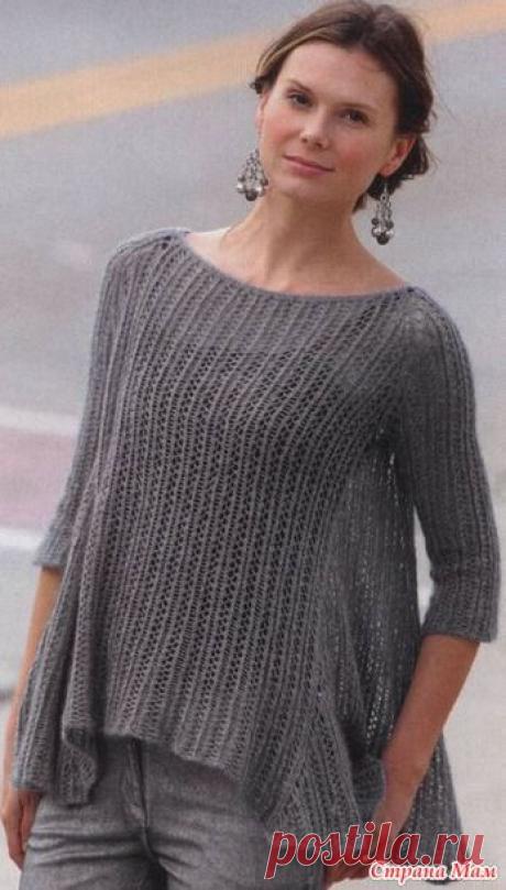 Вязание туники Lush &amp; lacy trapeze из журнала Knitter's 112