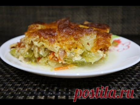 Овощная Запеканка с Курицей в ДуховкеОвощи в Духовке с Мясом - Вкусный и Полезный Ужин - YouTube