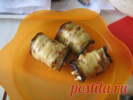 Рулетики из баклажанов с сыром «Любимые» : Закуски и бутерброды