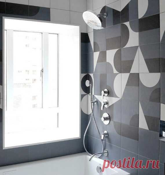 Прием ванной : встроенный смеситель. Скрытый монтаж смесителей удивляет и выглядит необычно.