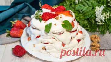 Торт из зефира с клубникой без выпечки рецепт фото пошагово и видео - 1000.menu