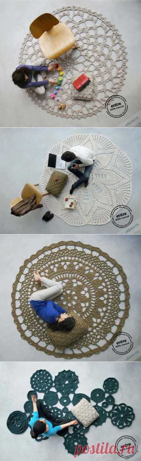 Ажурные коврики крючком в интерьере | Отлично! Школа моды, декора и актуального рукоделия
