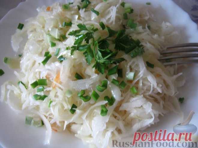 Рецепт: Быстрая квашеная капуста на RussianFood.com