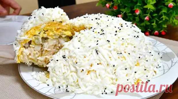 Всегда готовлю так на Новый год. Невероятно вкусный и красивый салат «Снег» - week-menu.ru - 3 декабря - 43098343165 - Медиаплатформа МирТесен