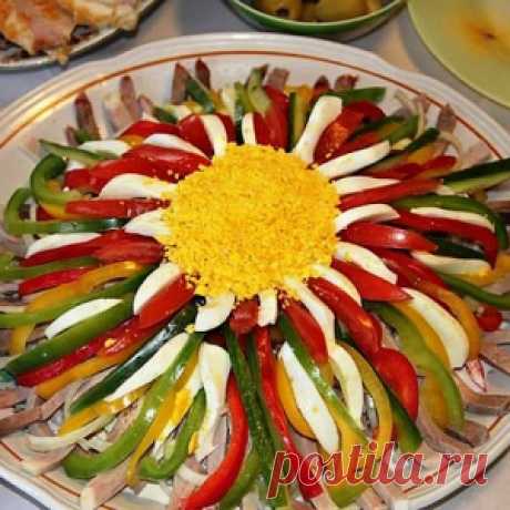 Вкусный Новогодний салат 2017 «Фейерверк»