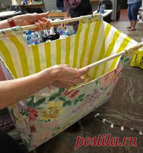 Большая сумка с ручками-дюбелями