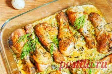 Сочная курочка в горчично-сметанном соусе с корочкой