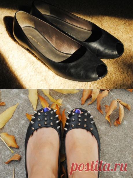 Балетки с шипами / Обувь / ВТОРАЯ УЛИЦА