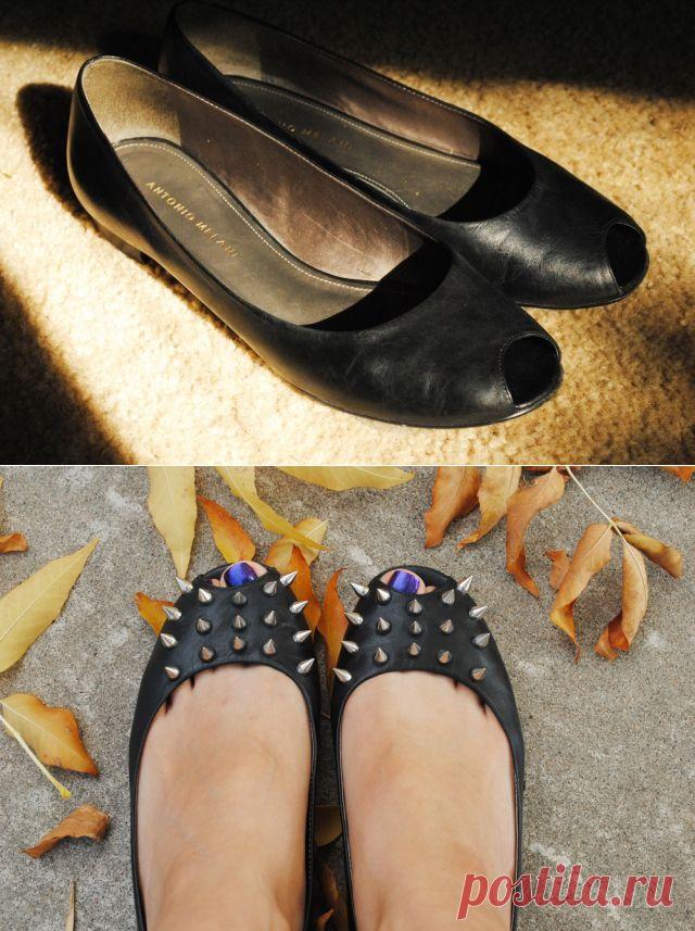 Балетки с шипами / Обувь / ВТОРАЯ УЛИЦА