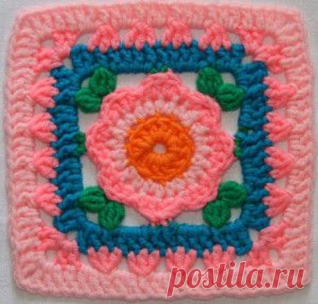 Бабушкин квадрат. Granny Square. Лидия » Вяжем крючком вместе в on-line!