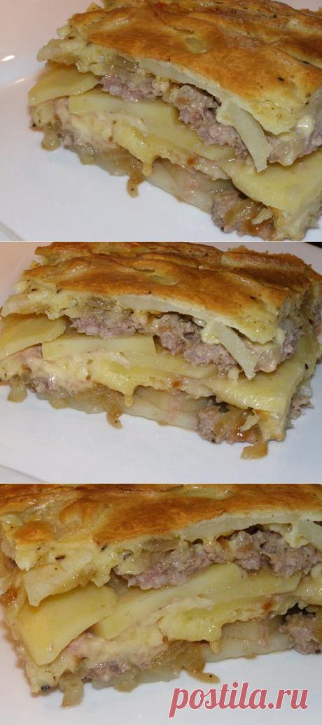 Запеканка из картофеля и мясного фарша