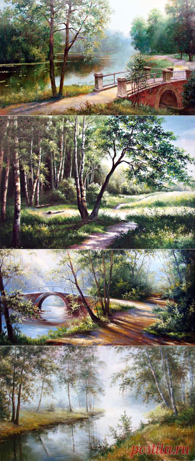 (+1) Летние пейзажи Светланы Грохотовой