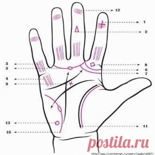 ЗНАКИ ЭКСТРАСЕНСОРНЫХ СПОСОБНОСТЕЙ НА ЛАДОНИ
