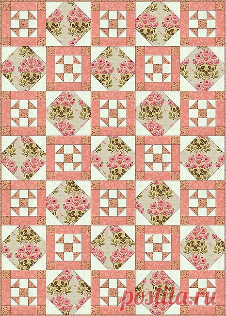 Лоскутное одеяло *Филадельфия*. Схема..