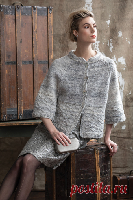 Кардиган с ромбами Diamond Texture - Вяжи.ру