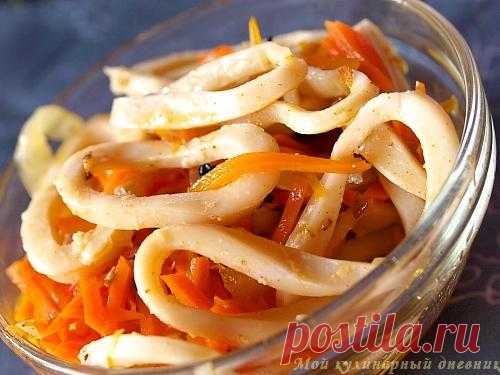 Маринованные кальмары.