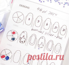 SoNailicious ® в Instagram: «Brainstorming the 4th of July nail art ideas 💅⭐️ There are not many designs in #mybookofnailart (YET!) but there's plenty of fresh…»