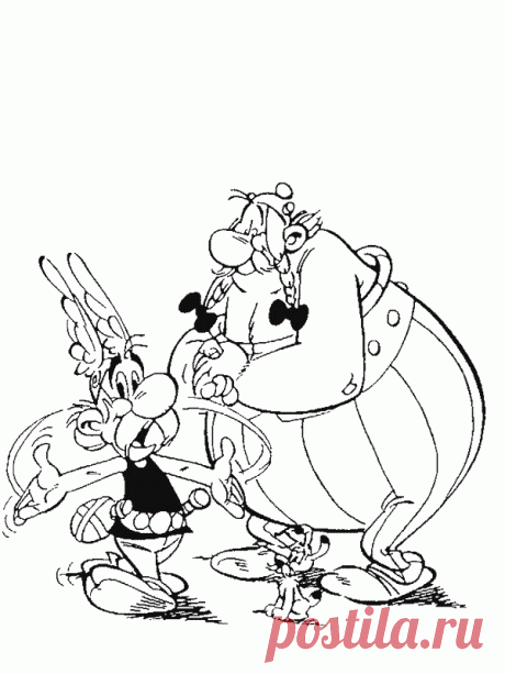 Раскраски Астерикс | Мастер классы | рукоделие, декор, полимерная глина, плетение, вышивание