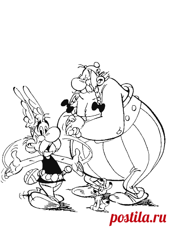 Раскраски Астерикс | Мастер классы | рукоделие, декор, полимерная глина, плетение, вышивание