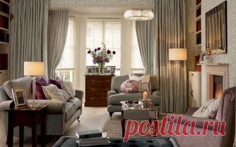 Интерьер в сиреневой гамме — Роскошь и уют