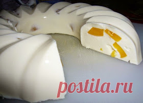 Самые вкусные рецепты: Ленивый кекс с персиками