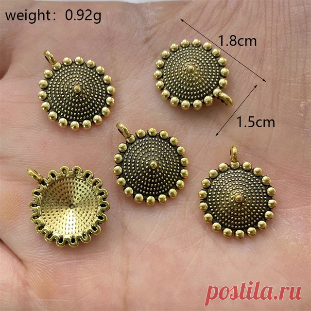 Подвески для сережек в античном стиле, 10 шт | AliExpress