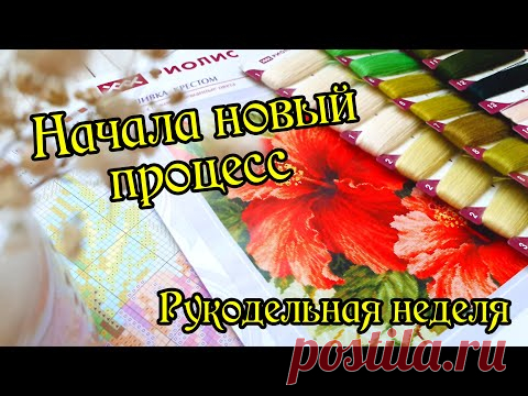 Новый процесс и продвижения по текущим. Рукодельная неделя. Вышивка крестом.