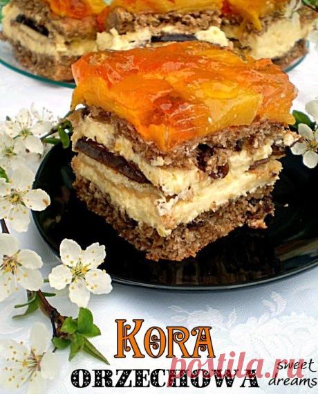 Пляцок "Ореховая кора".